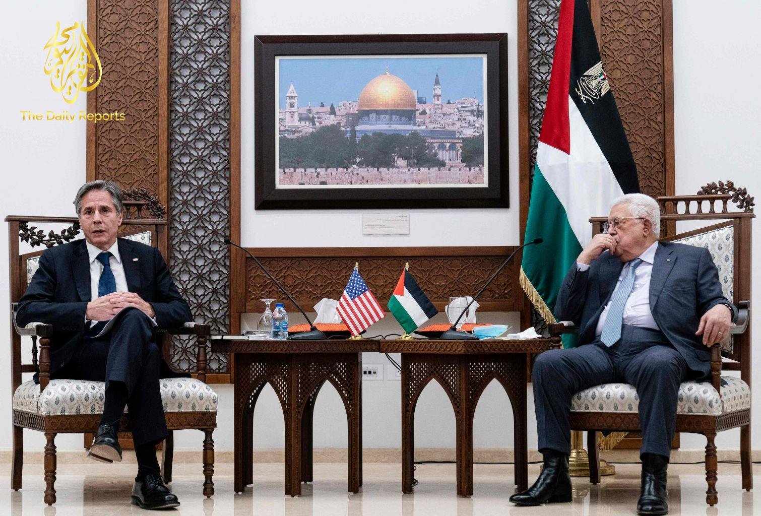 بلينكين يعلن مساعدة الولايات المتحدة للفلسطينيين ويعيد فتح قنصلية القدس