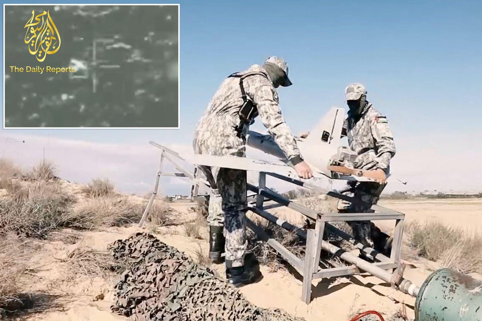 الجيش الإسرائيلي يسقط طائرة مسيرة تابعة لحماس عبرت الأراضي الإسرائيلية