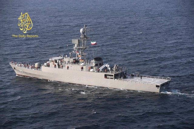 Irán desplegó un nuevo destructor en el mar Caspio Destructor iraní Deilaman