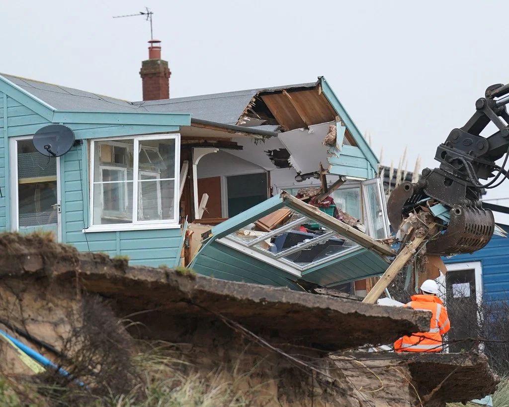 Coastal Erosion Forces Families From Homes